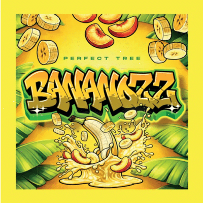Graine de cannabis féminisée Bananozz Perfect Tree Seeds - Cross Banana Punch x Peach Ozz floraison 7 semaines.