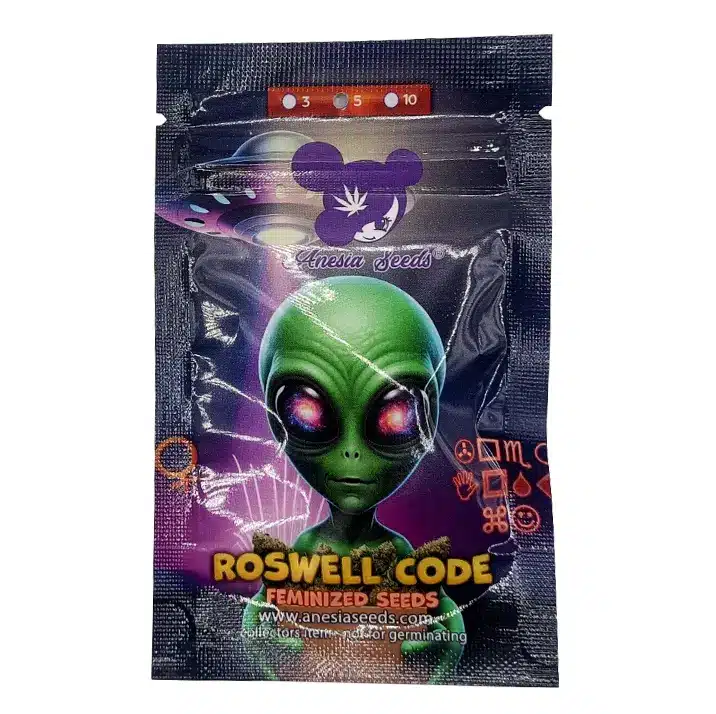 Graine féminisée Roswell Code d'Anesia Seeds - Lignée Roswell 47 x Chimera Cut indica.